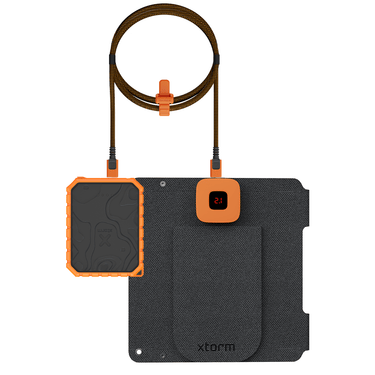 14W Draagbaar Zonnepaneel + Rugged Powerbank 10.000 mAh + USB - C PD kabel 240W Bundel - Xtorm NL